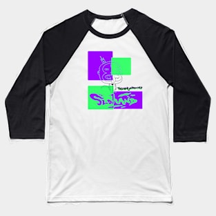 Third Eye Monkey (purple and green) Baseball T-Shirt